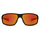 Madison Target Glasses - gloss black / fire mirror click to zoom image