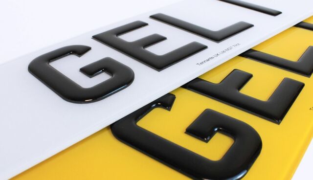 Number Plate 3D Gel Front UK Road Legal Oblong 520x111mm click to zoom image